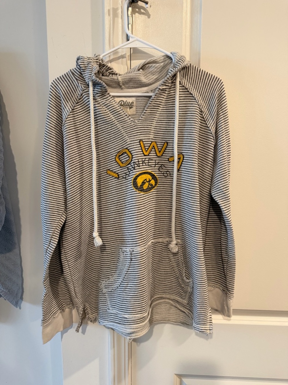 Iowa Hawkeyes Striped Hoodie Sweatshirt